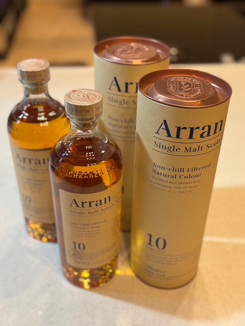 Arran シングルモルトスコッチウイスキー 10年 700ml 2本セット