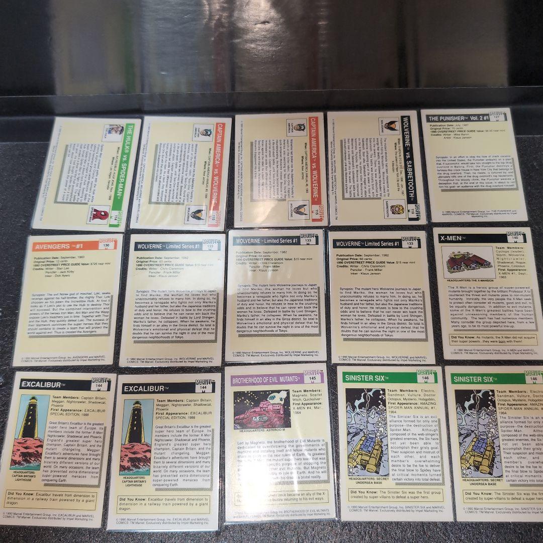 MARVEL COMICS トレーディングカード まとめ メルカリ便