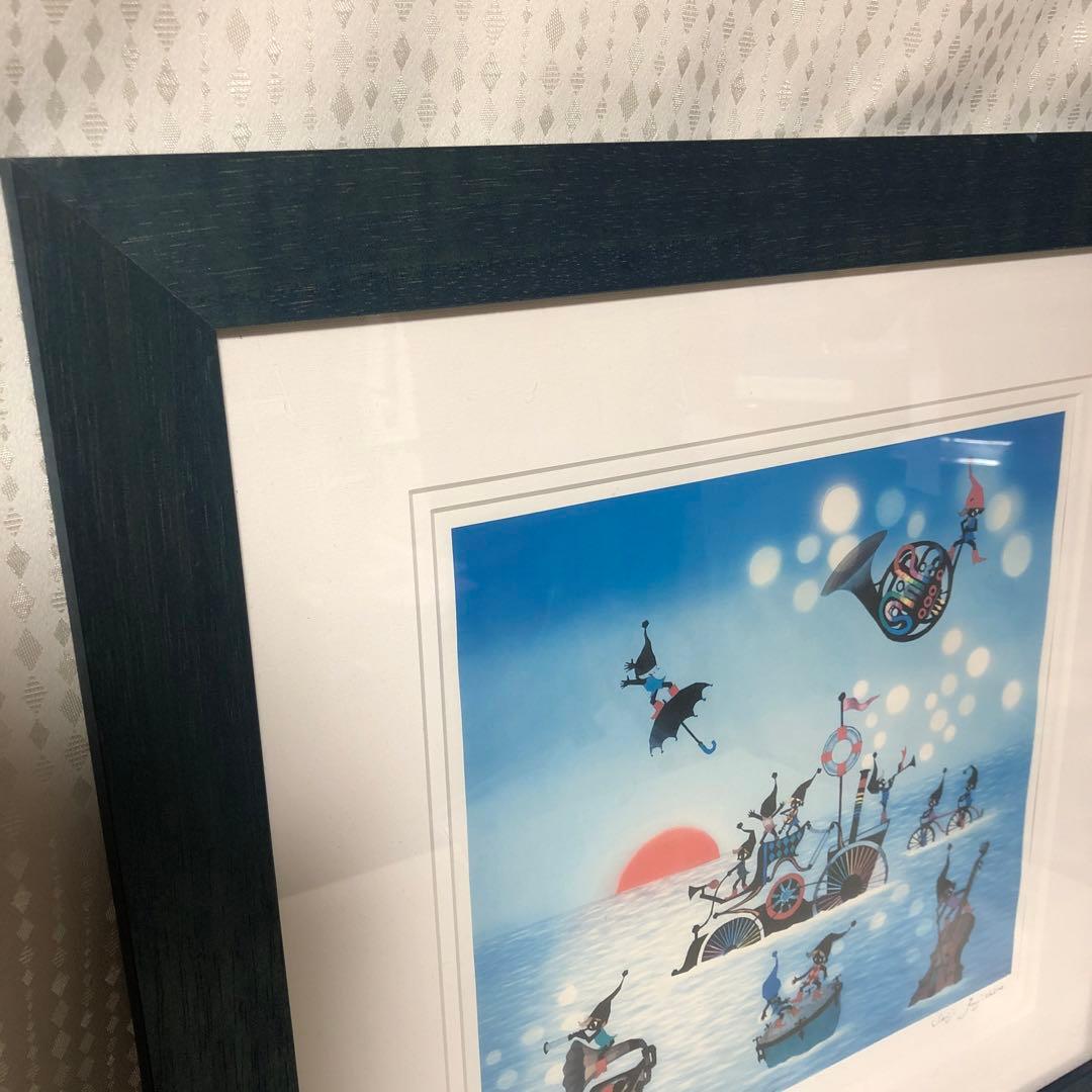 作家 藤城清治 こびとの旅立ち ダイヤモンド・スクリーニング 114/800