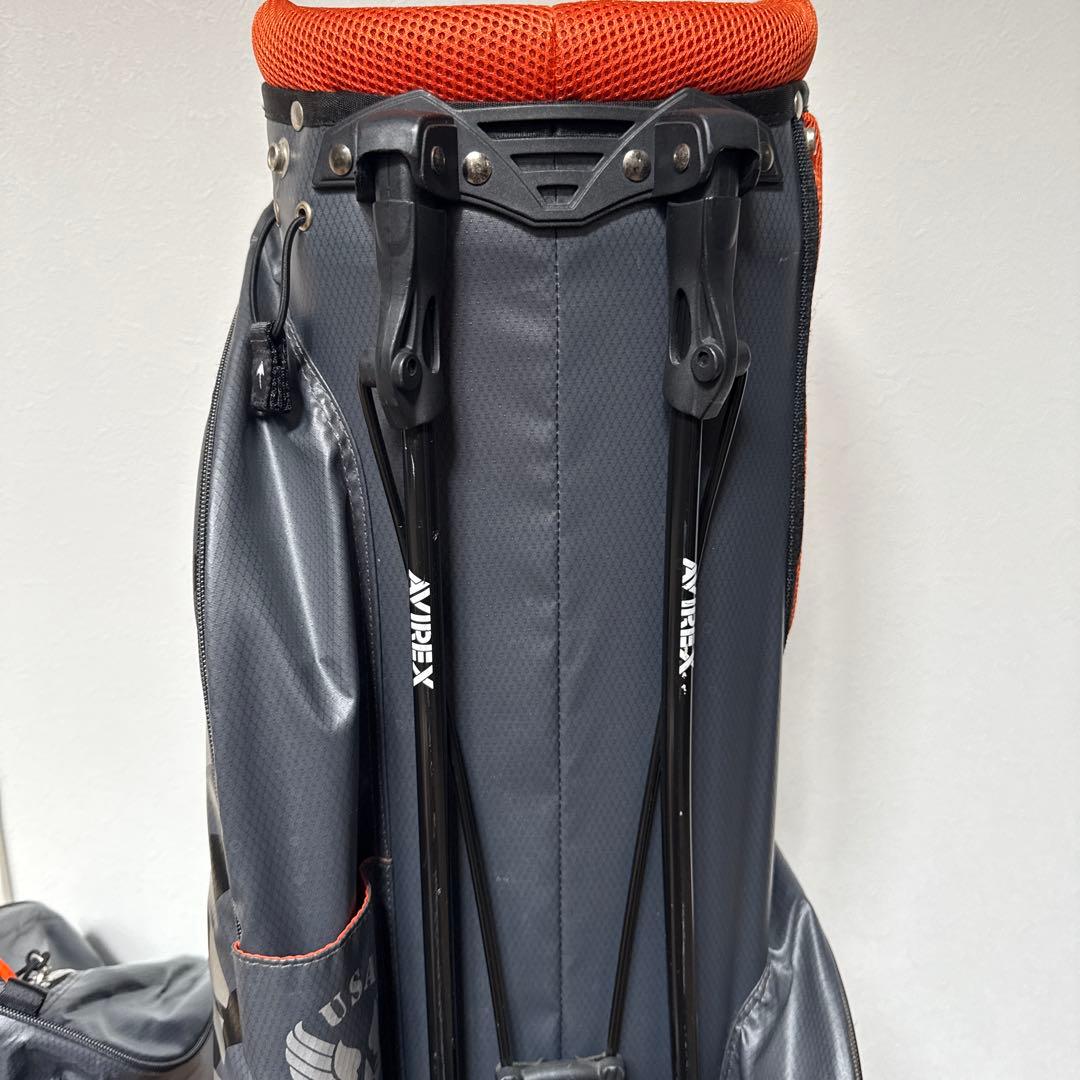 AVIREX ゴルフバッグ・キャディバッグ　ヘッドカバー付き