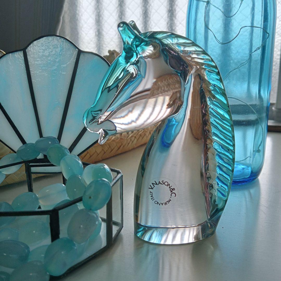 ムラノガラス ムラーノ MURANO GLASS ホースヘッド 馬 ヴェネチアン