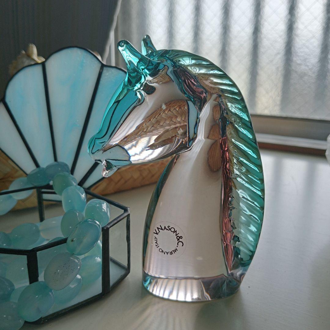 ムラノガラス ムラーノ MURANO GLASS ホースヘッド 馬 ヴェネチアン
