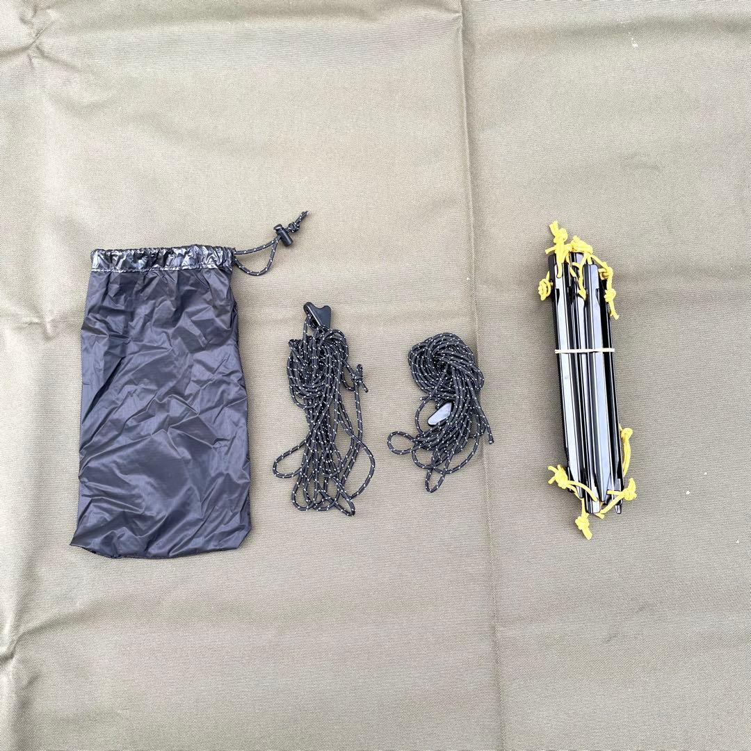 Unafreely ワンポールテント 高さ約200cm ブラック　一回使用