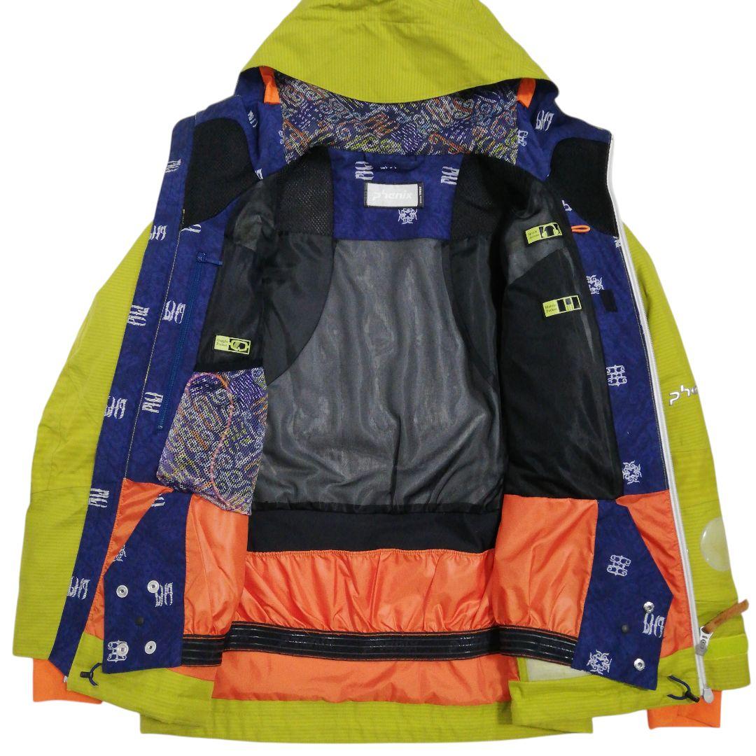 phenix スノボウェア ジャケット グリーン 黄緑色 ロゴ フェニックス
