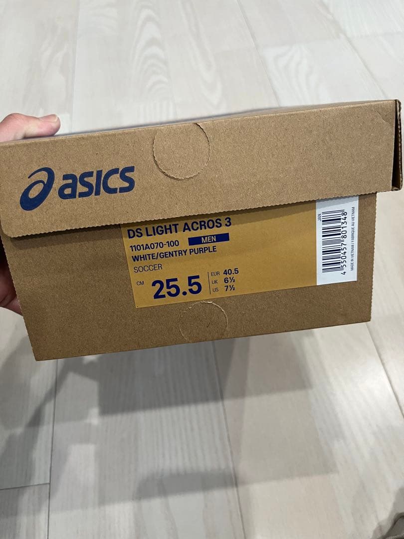 新品未使用★アシックス DS LIGHT ACROS3／WHITE 25.5㎝