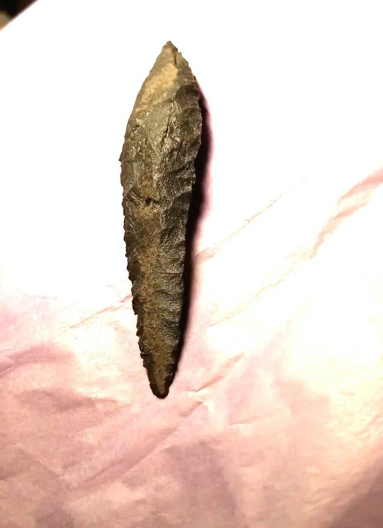 アイヌ仕様。Pro 有舌尖頭器 a 石器 サヌカイト 模写