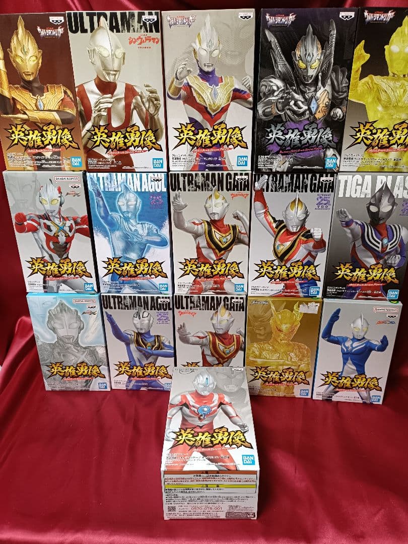 英雄勇像 ウルトラマン　16種セット　フィギュア　プライズ