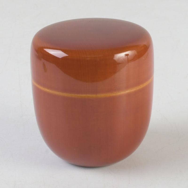 茶道具　飛騨春慶塗　中棗　箱付　V　9687