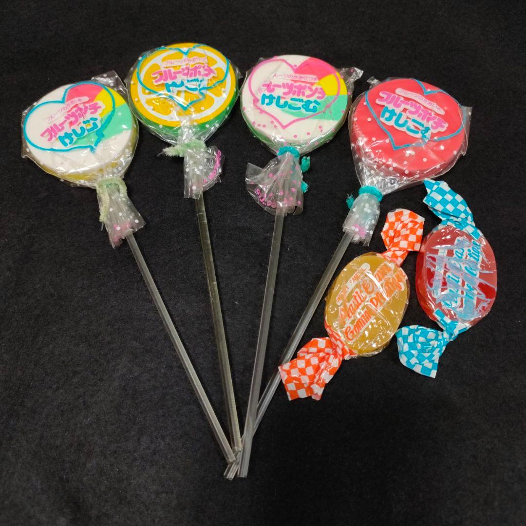 □ 昭和レトロ キャンディ消しゴムセット フェイクスイーツ系 □