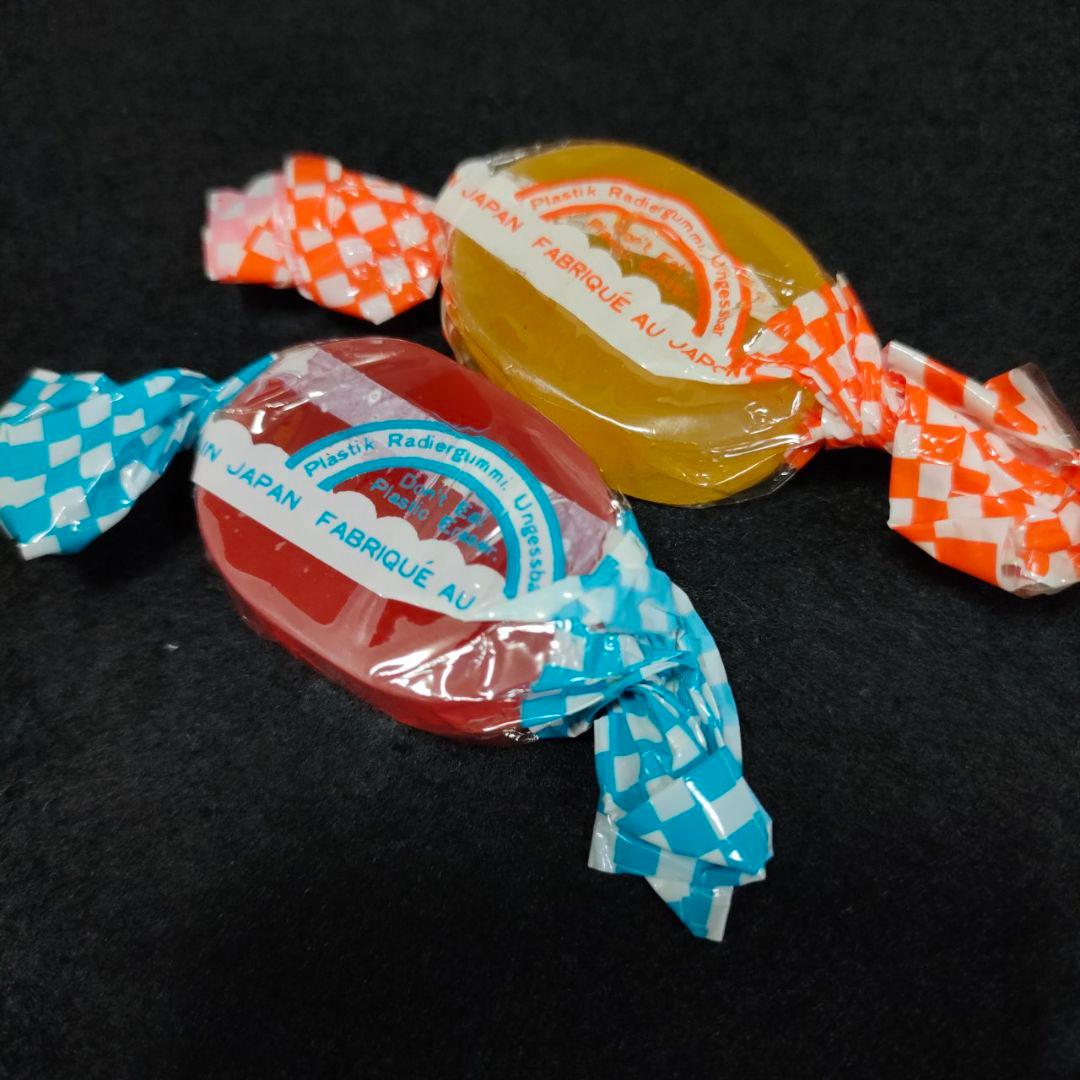 □ 昭和レトロ キャンディ消しゴムセット フェイクスイーツ系 □