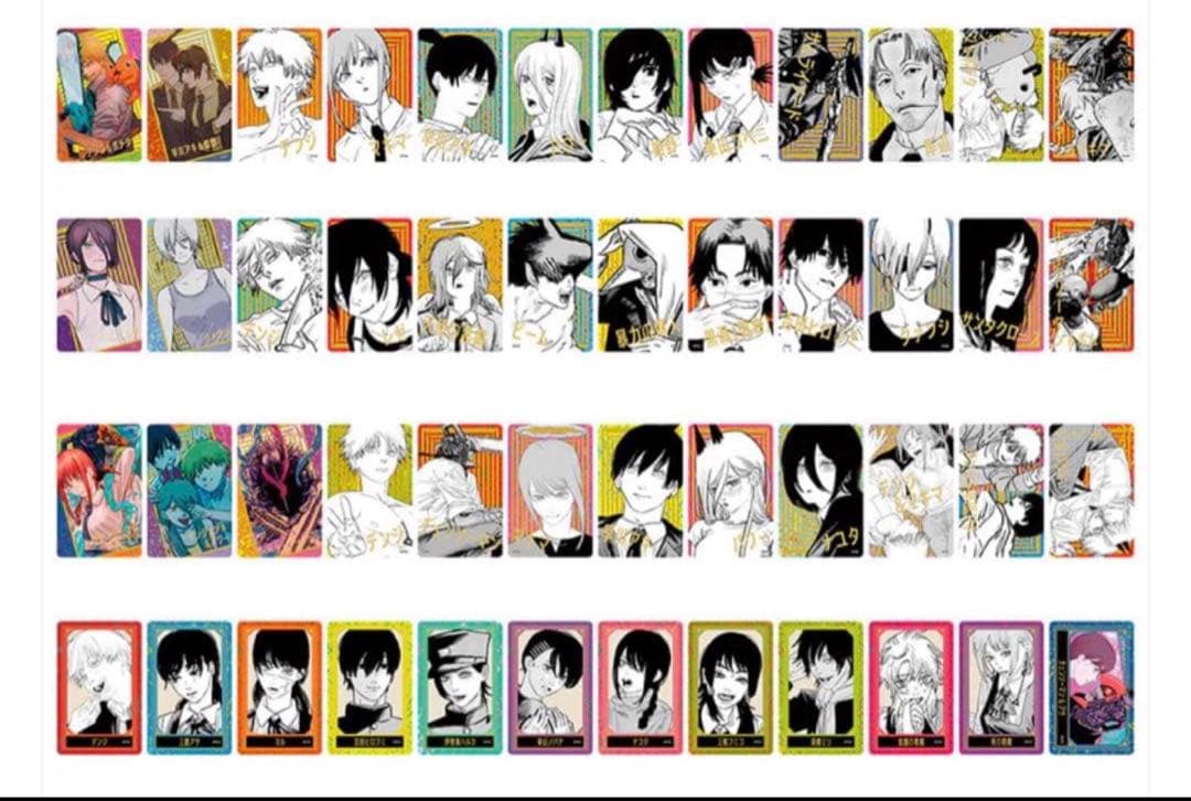 チェンソーマン　箔押しクリアカードコレクション　コンプ　ジャンプフェス　ラスト