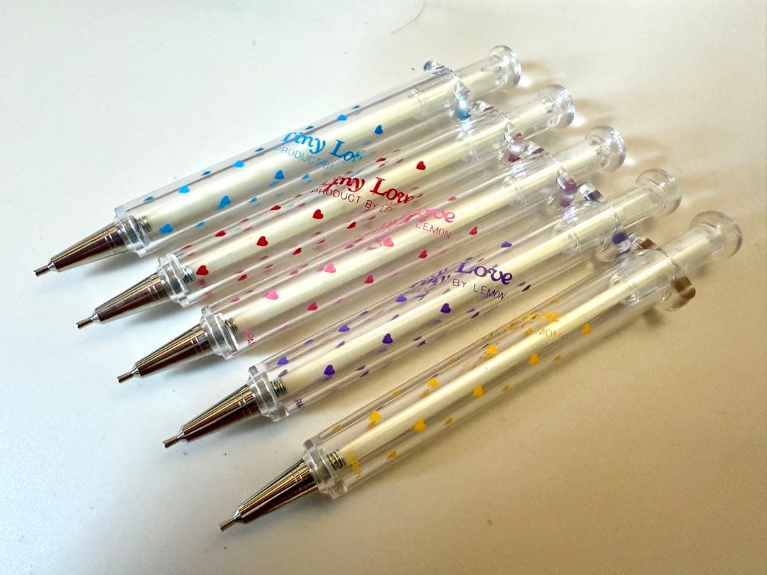 注射器　シャーペン　昭和レトロ 80年代　ファンシー　20本　ケース付き