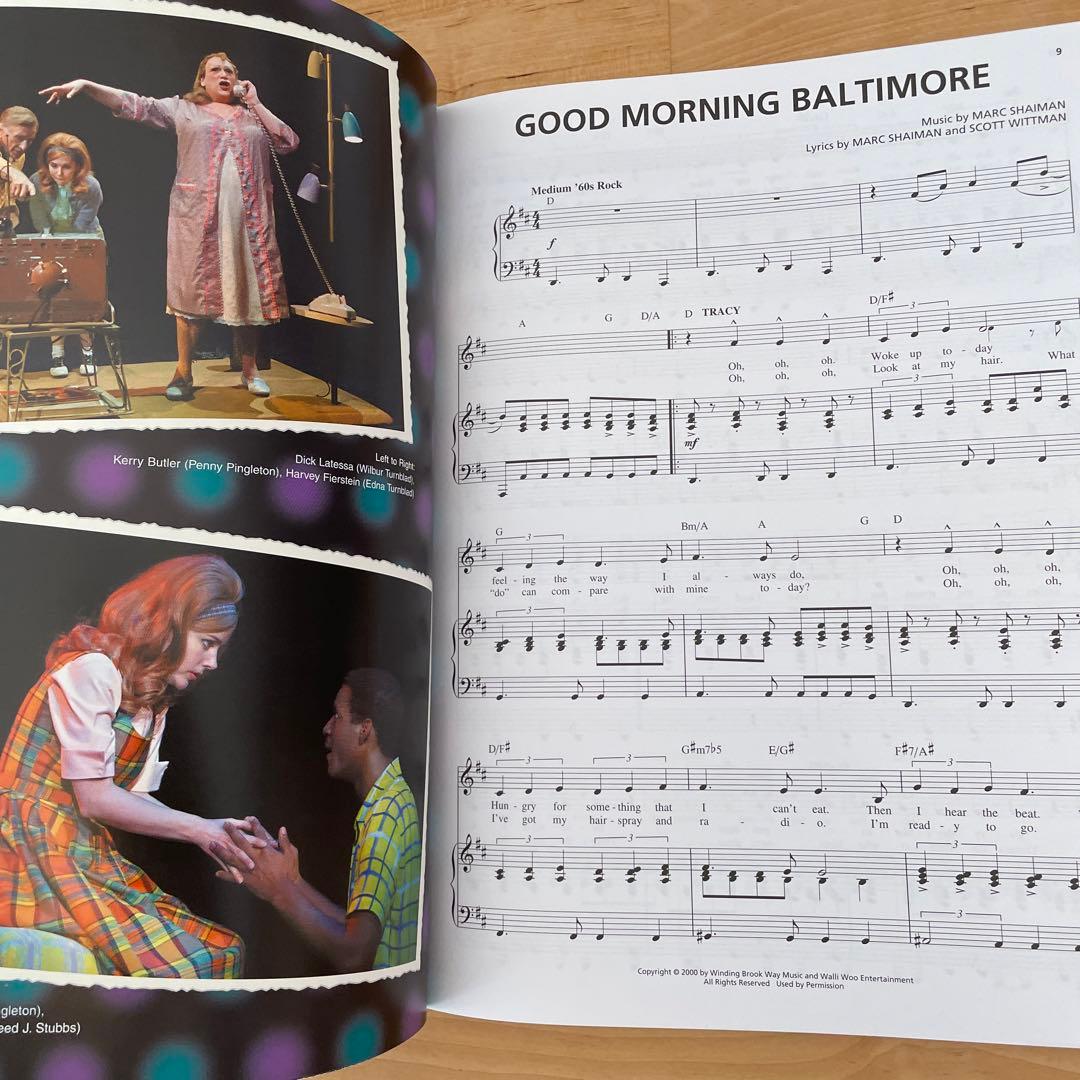 ヘアスプレー　楽譜　ニューヨーク　ブロードウェイ