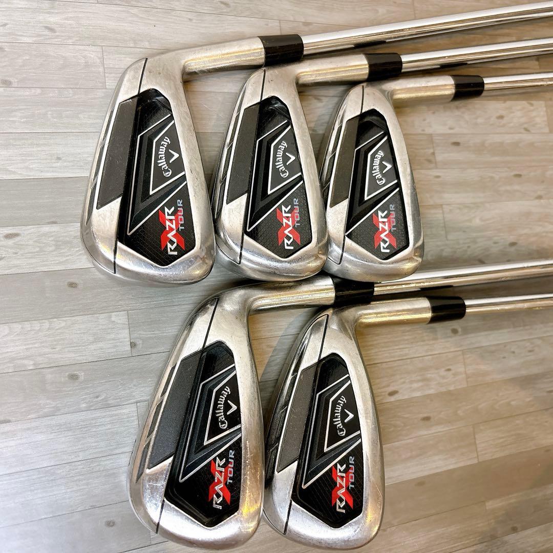 【美品】 Callaway キャロウェイ RAZR X TOUR 5本セット