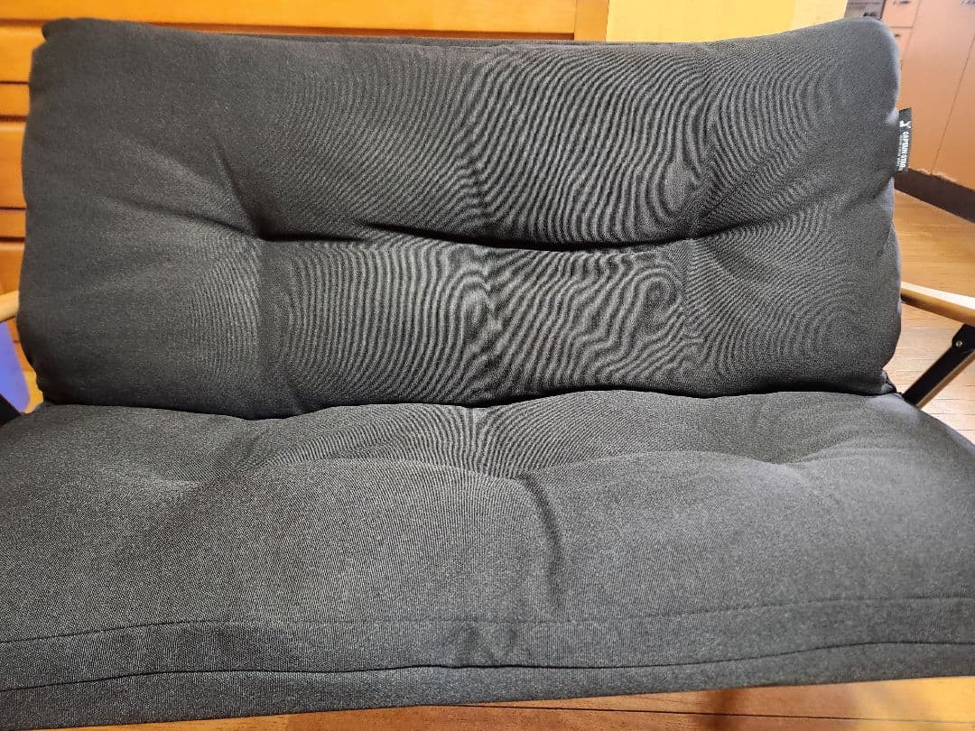 キャプテンスタッグ　ベンチ　ベンチカバー付き　ほぼ未使用　黒