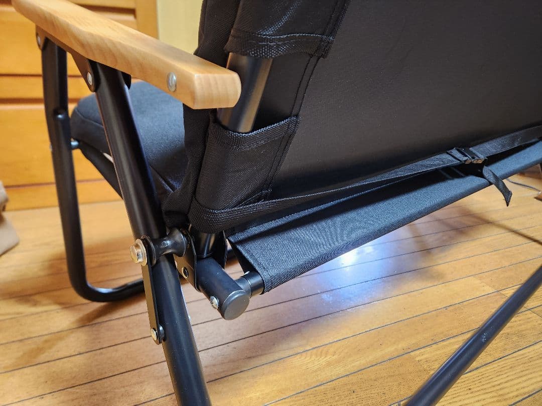 キャプテンスタッグ　ベンチ　ベンチカバー付き　ほぼ未使用　黒