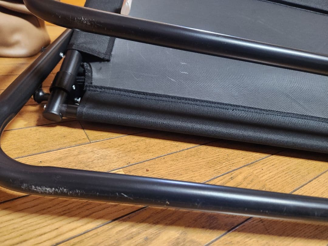 キャプテンスタッグ　ベンチ　ベンチカバー付き　ほぼ未使用　黒