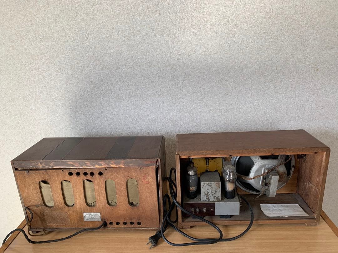 アンティークラジオ2個セット　old radio コレクション