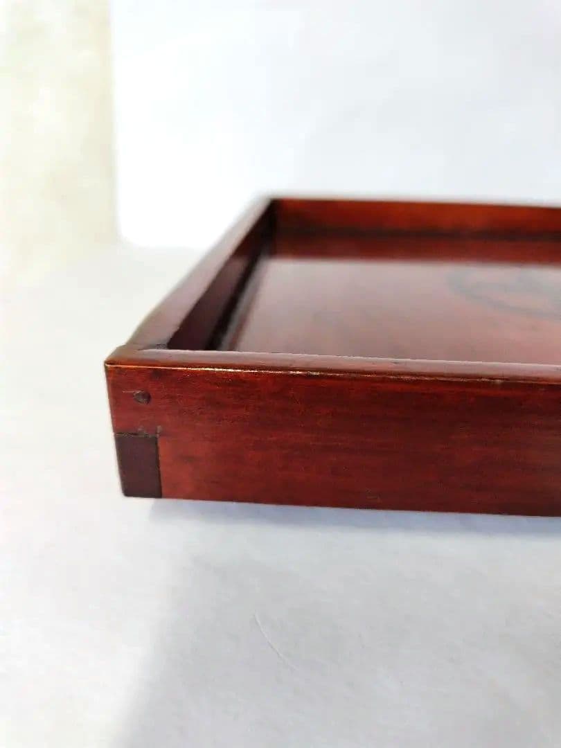 【希少品】古物　伊勢春慶　胡桃脚膳　 岡村長四郎　新丸千印　アンティーク