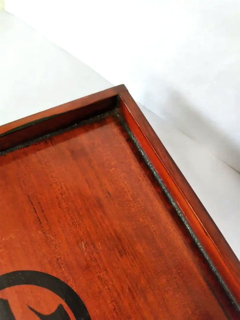 【希少品】古物　伊勢春慶　胡桃脚膳　 岡村長四郎　新丸千印　アンティーク