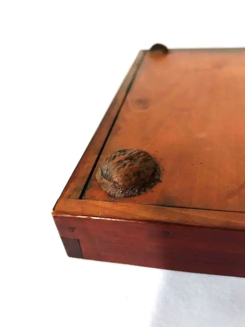 【希少品】古物　伊勢春慶　胡桃脚膳　 岡村長四郎　新丸千印　アンティーク