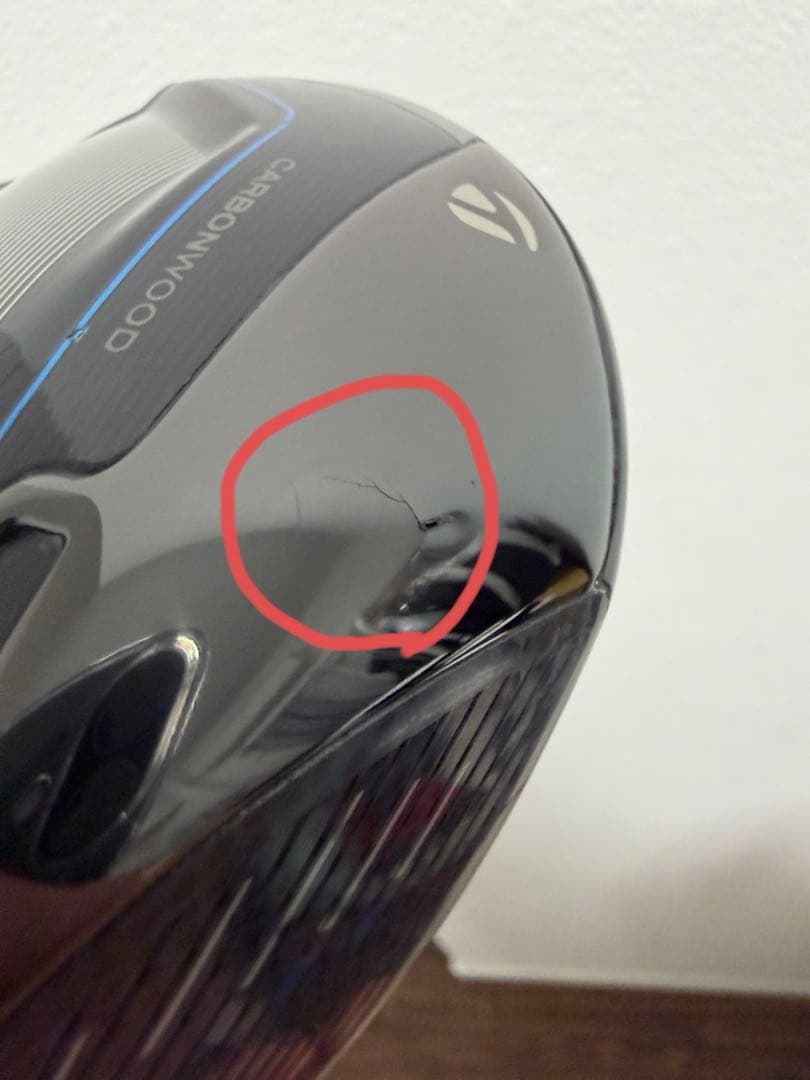 国内正規品テーラーメイド Qi10 9° 【クラック跡】ドライバーヘッド単品