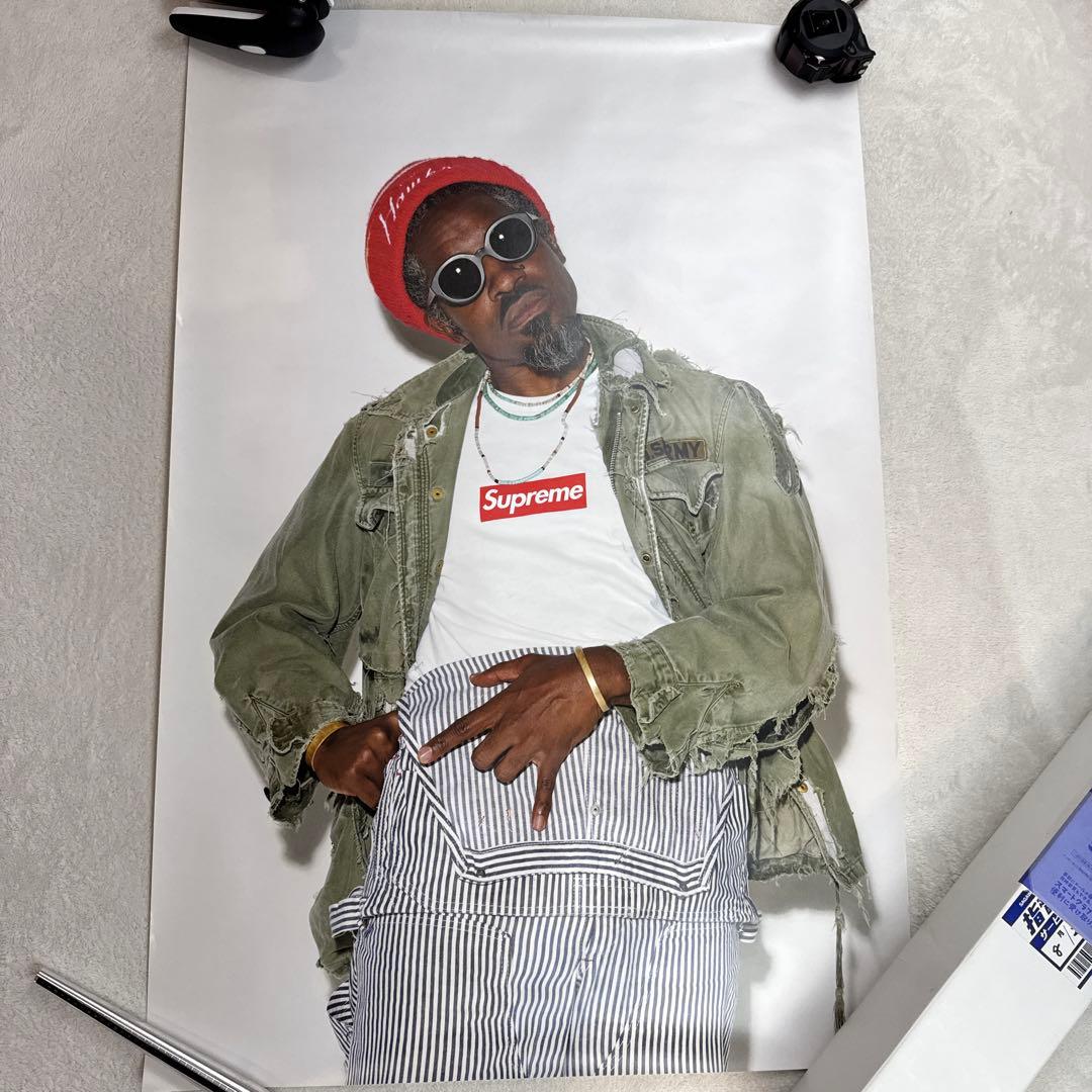 Supreme 22AW Andre3000 ポスター　証明書？、箱など付き