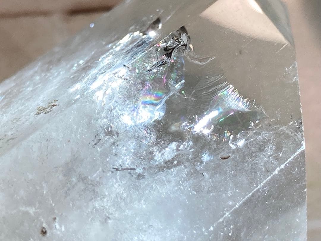 レインボークォーツ✨　エンジェルブレッシング　クリスタル　水晶　ダブルポイント