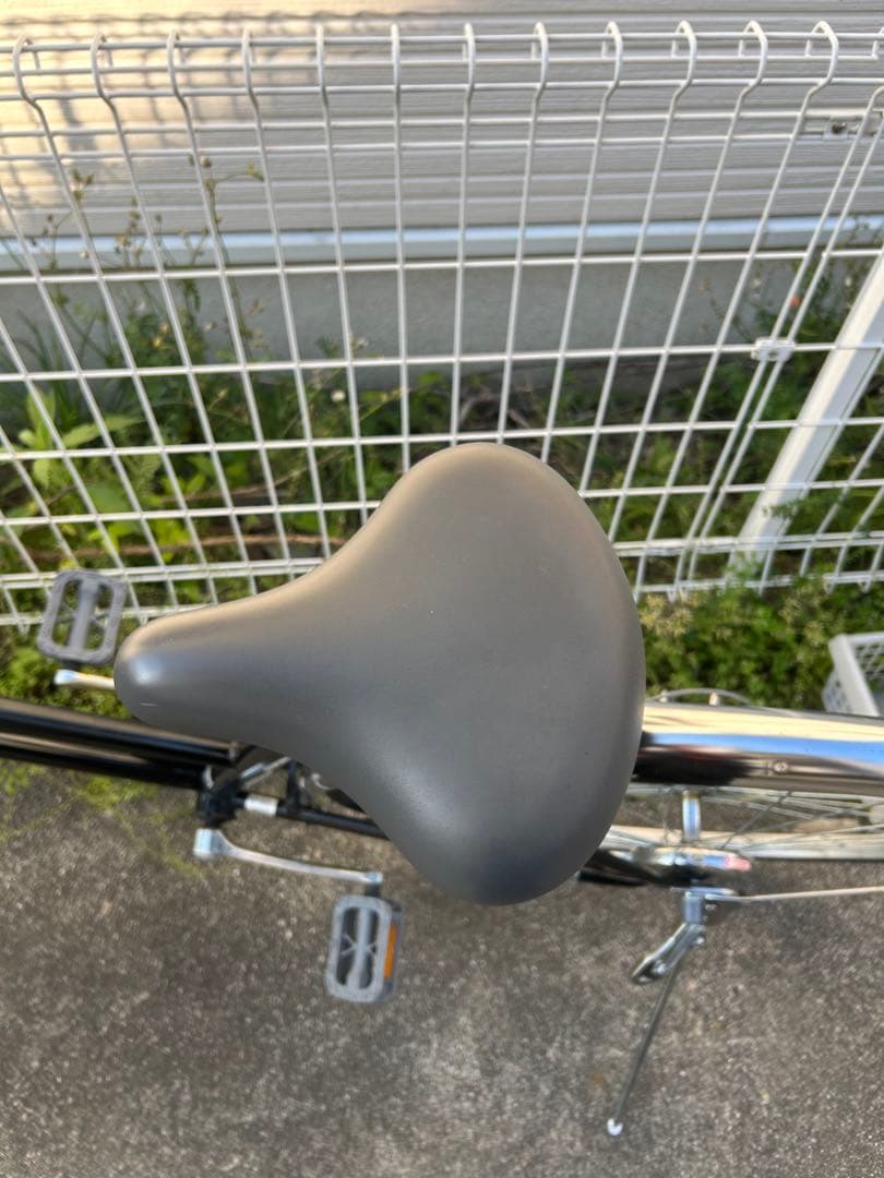 カゴ付き6段変速自転車　シティサイクル　27インチ オートLEDライト　福岡