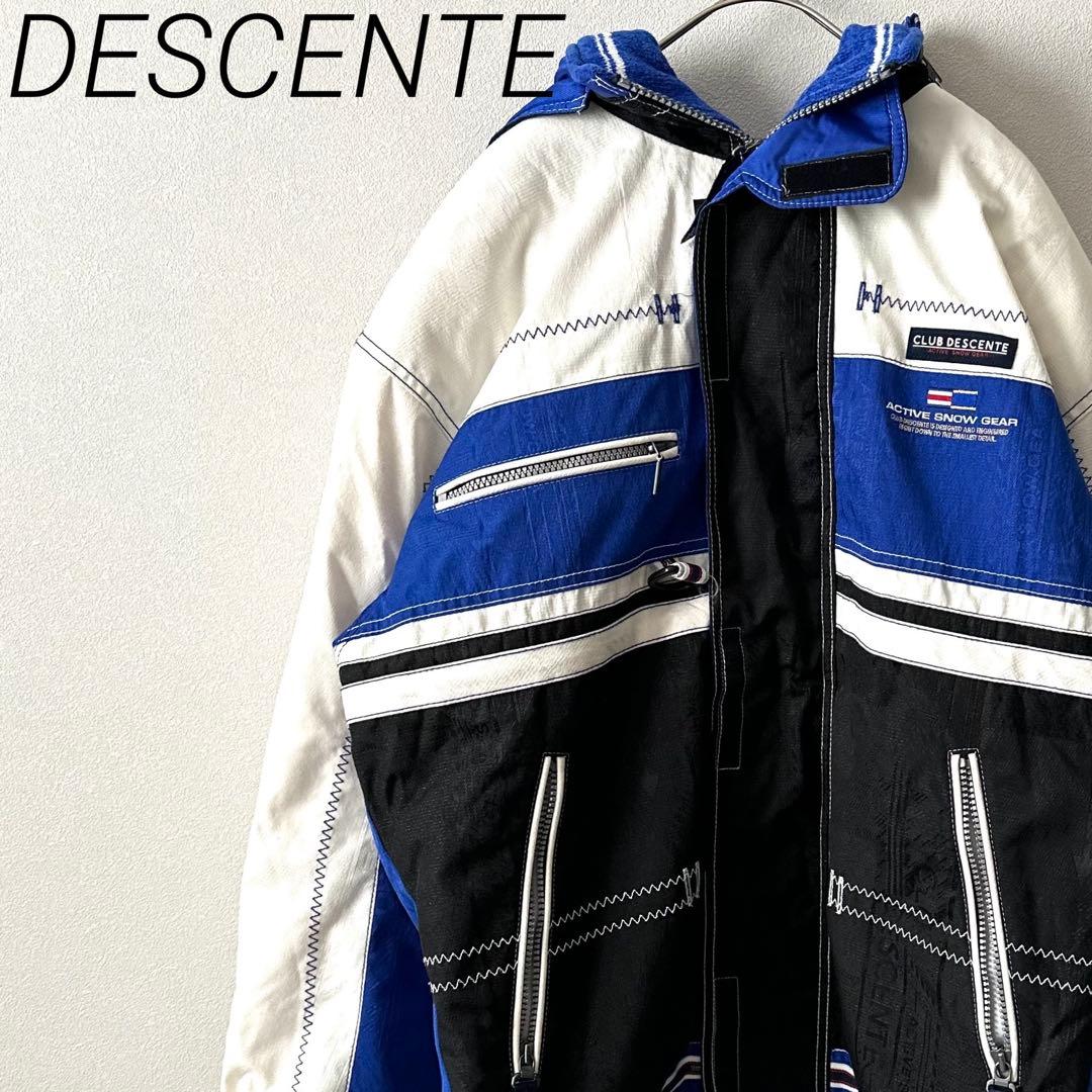 DESCENTE スキーウェア フード付き ポケット付き アクティブスノーギア