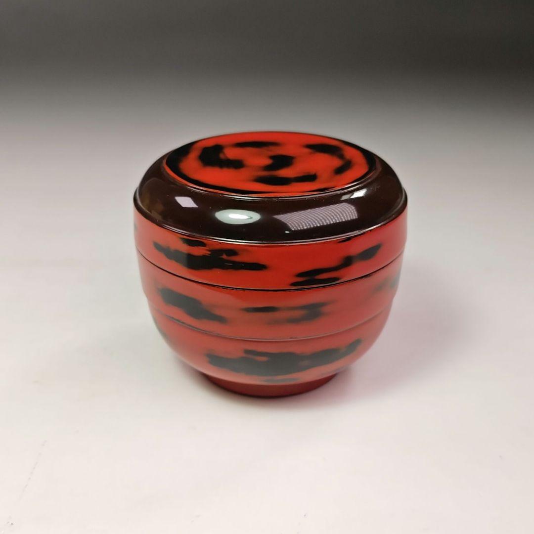 イ614 棗『根来茶器　棗　木箱』茶入　茶道具