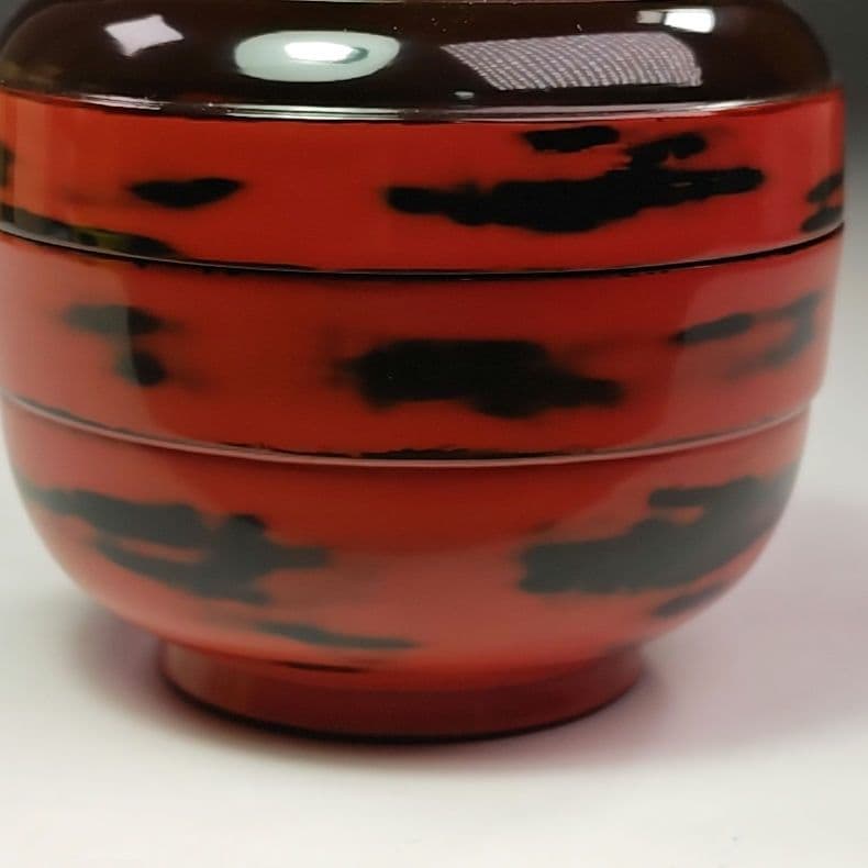 イ614 棗『根来茶器　棗　木箱』茶入　茶道具