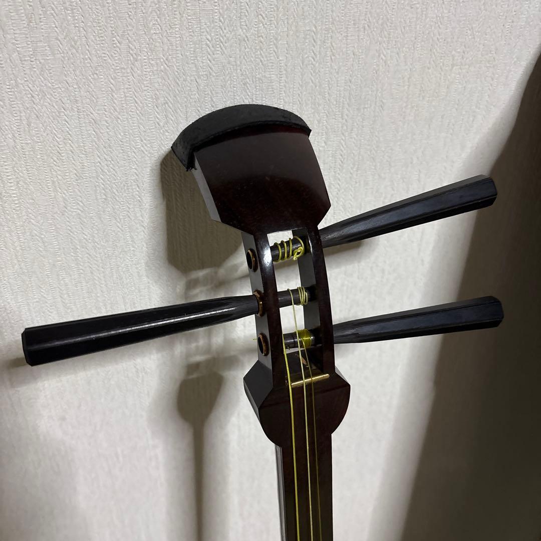 三味線　和楽器　バチ　べっこう風 撥　弦　駒　ハードケース