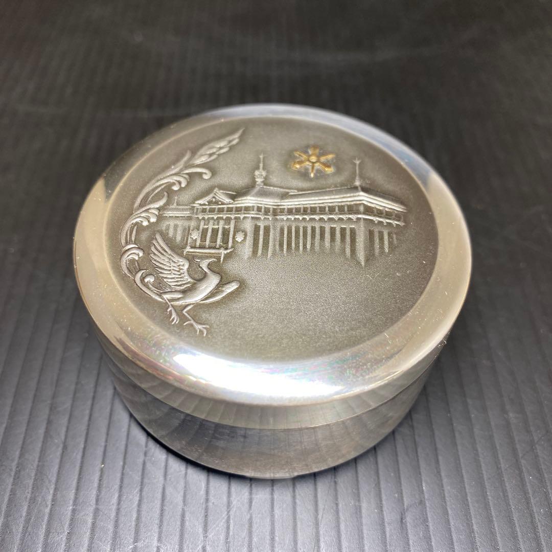 純銀製　鳳凰　建物　ボンボニエール　93g 共箱　東さ8-0208☆2F