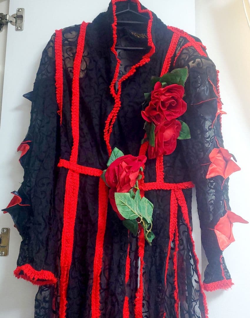 X JAPAN/YOSHIKI　バラ　ローズ/薔薇　赤/レッド　コスプレ衣装