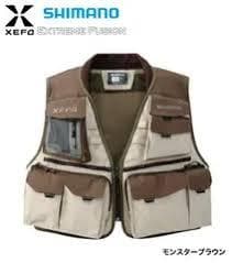 シマノVE-220P XEFOストリームポーターベストモンスターブラウンＭサイズ