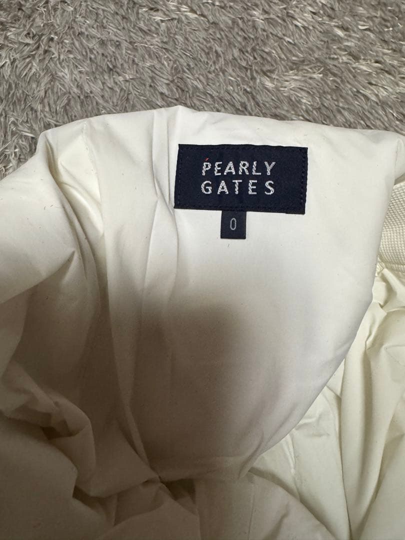 PEARLY GATES ホワイト スリムフィットパンツ