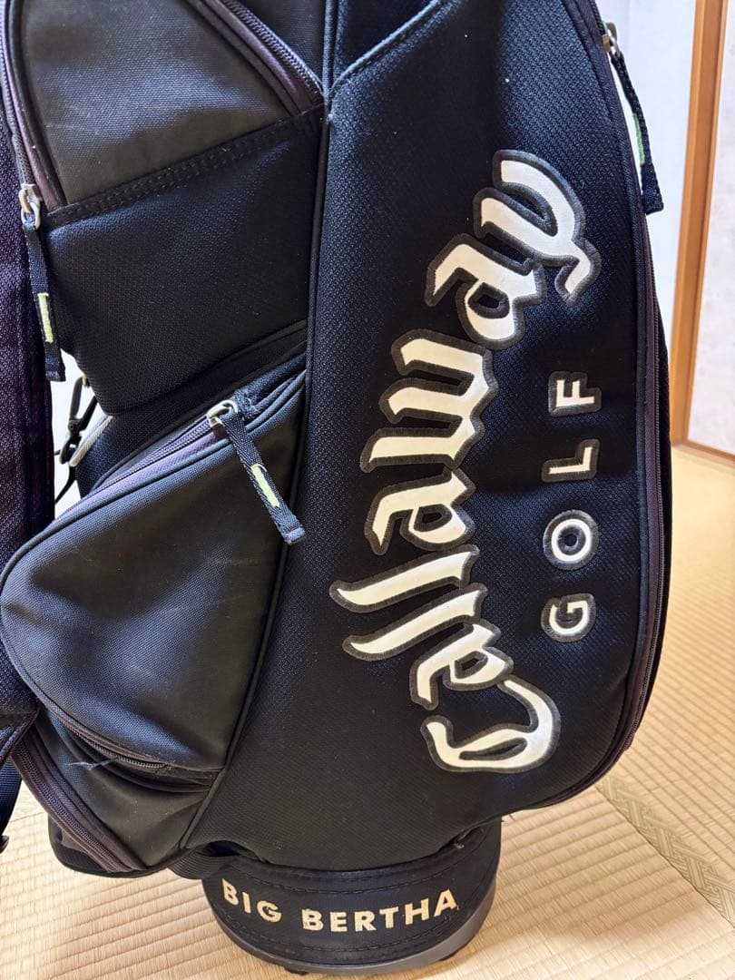 澤*蒼様 レトロ Callaway BIG BERTHA キャディバッグ　ブラッ