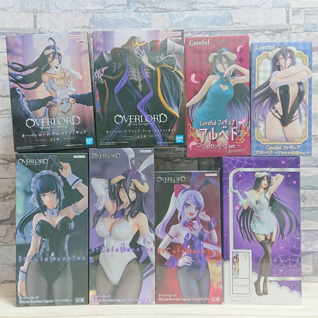 オーバーロード フィギュア　アインズ　アルベド　シャルティア　ナーベラル バニー
