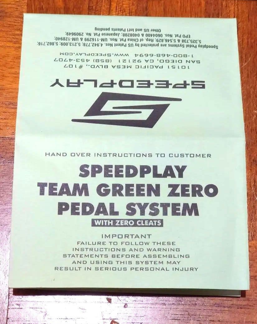 SPEEDPLAY　ZEROチームグリーン　リクイガスカラー　ステンレスモデル