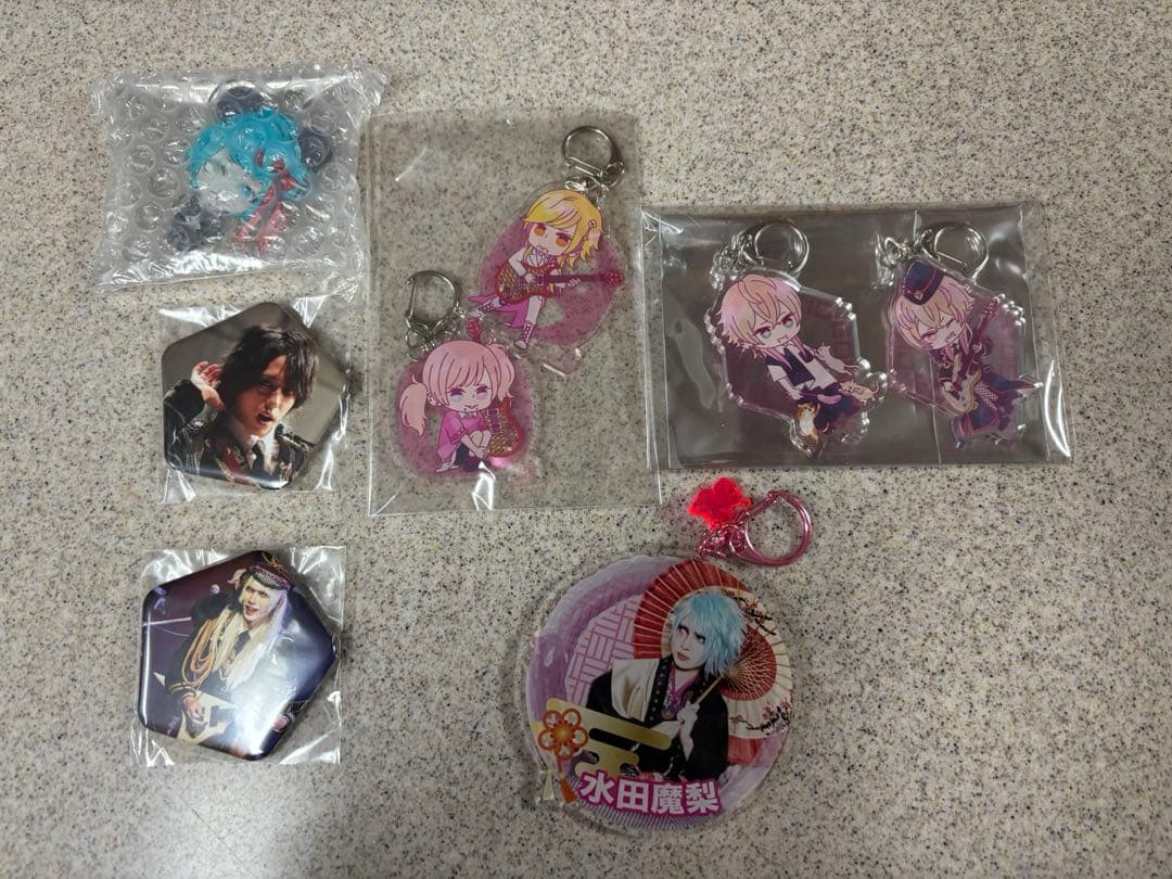 0.1gの誤算 水田魔梨 他麺有り キーホルダー セット