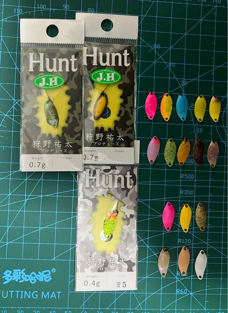 ハント19個セット　0.7g 12枚　0.4g 7枚 ニュードロワー Hunt