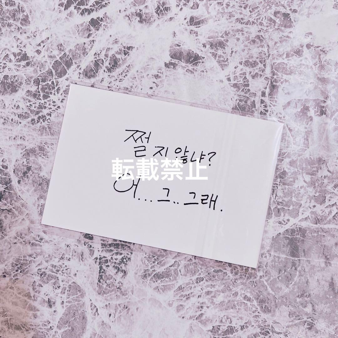 BTS 防弾少年団　 チョロ　購入特典フォトカード 　サノク版