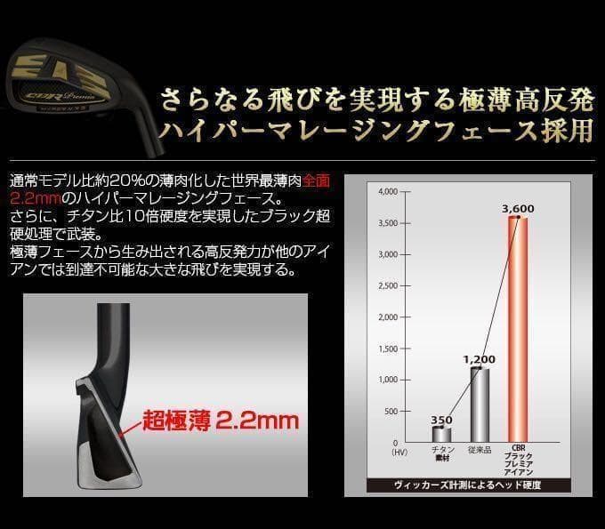 【送料無料】2番手飛ぶ最高峰★ワークスゴルフ CBR アイアン 三菱プレミア飛匠