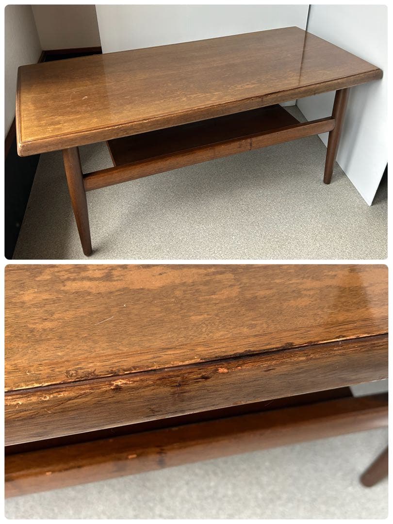 オールドマルニ　マルニ木工　ヴィンテージ　組立式　センターテーブル　アンティーク