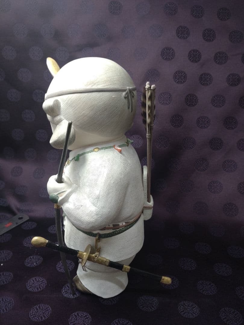 希少・京陶人形「狩人」小田益三作