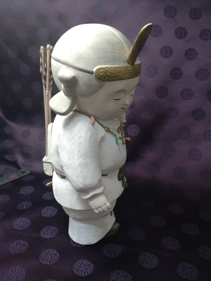 希少・京陶人形「狩人」小田益三作