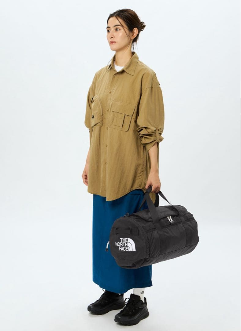 【美品】ノースフェイス　ナイロンダッフル30（キッズ）　ブラック