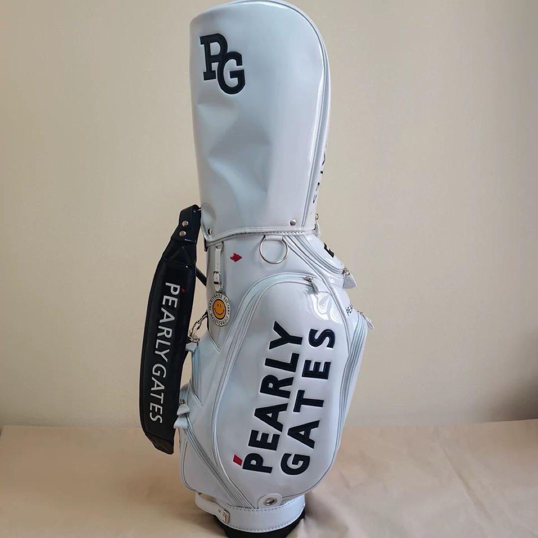 PEARLY GATES キャディバッグ ホワイト ゴルフバッグ