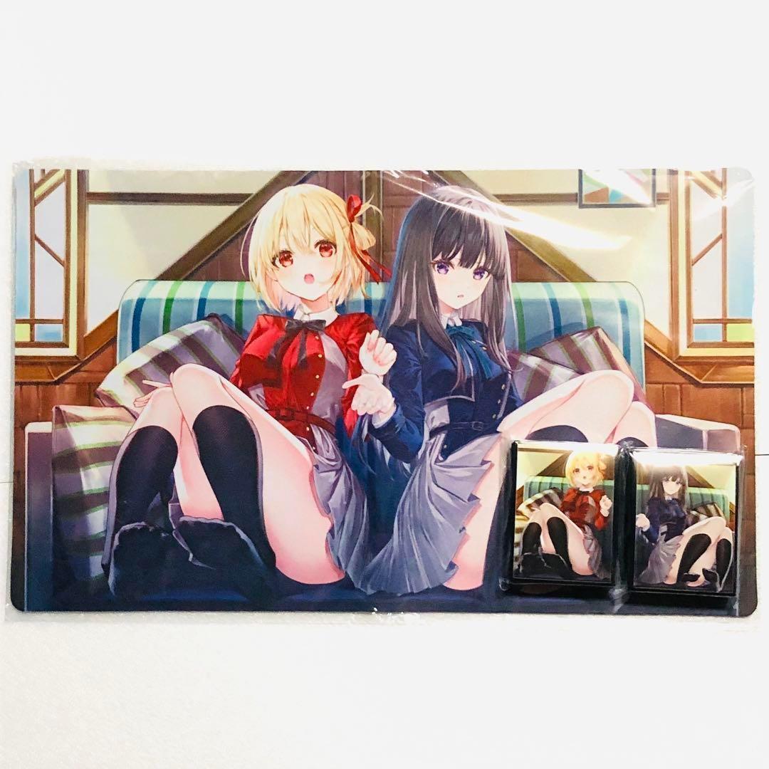 リコリス・リコイル 千束＆たきな スリーブ プレイマット ミッドナイトブルー